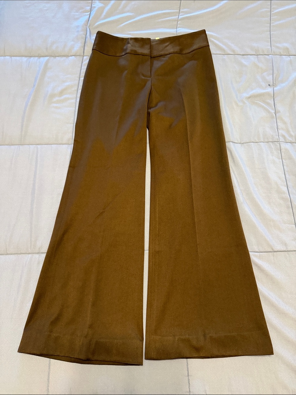 Women's Brown Wide-Leg low waisted Inc. Dress Pants